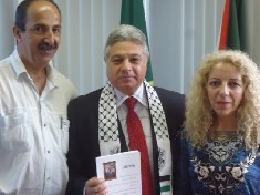Jornalista Palestino visita Paulo Salamuni